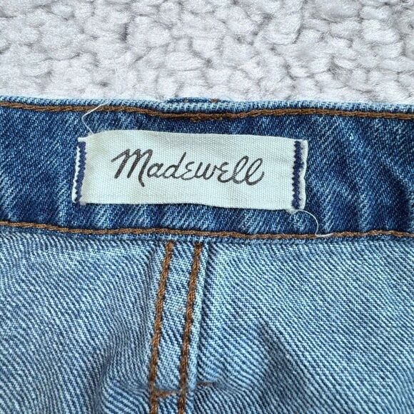Madewell Blue Denim High Rise A-line Mini Skirt - Picture 5 of 9